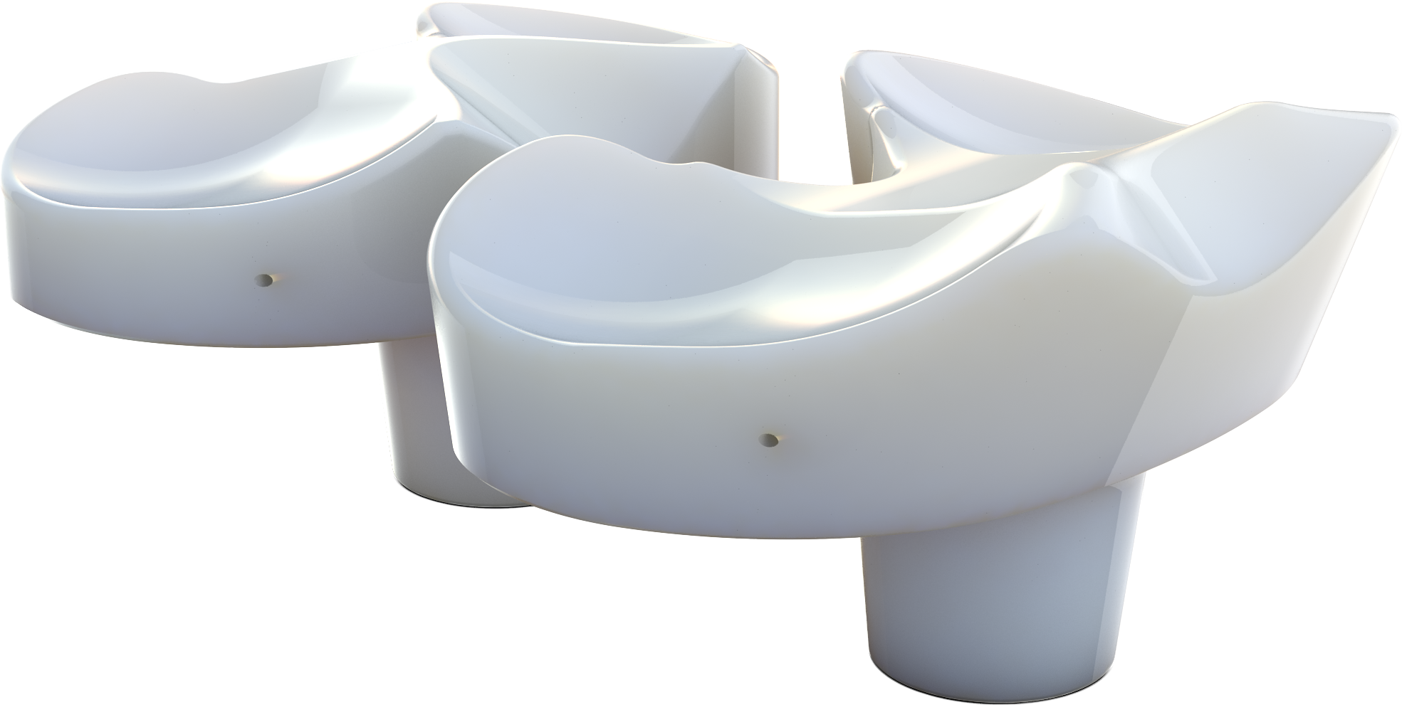Großaufnahme des Deep-Dish Inserts der BPK-S Integratioin mit ultrakongruentem Design für eine hohe antero-posteriore Stabilität